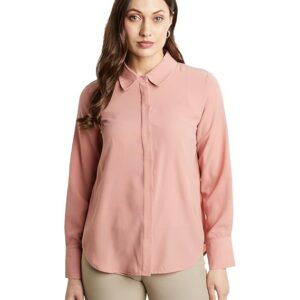 Symbol Premium Women's Polyester Soft Formal Shirt (Button Down | Regular Fit | Desk-to-Dinner) (Available in Plus Sizes)